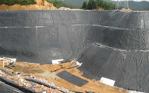 固定危廢填埋場土工膜完整性檢測、土工膜滲漏檢測、土工膜滲漏探測、土工膜破損探測